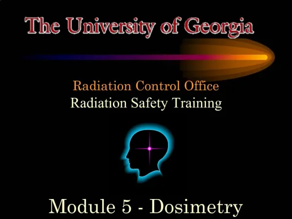 Radiation Control Office Radiation Safety Training
