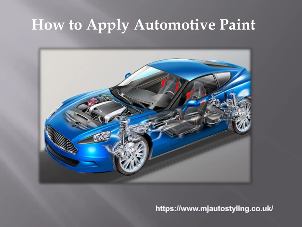 how to apply automotive paint