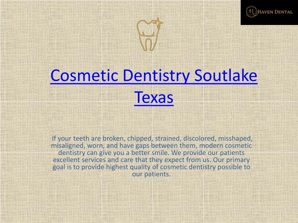 cosmetic dentistry soutlake texas