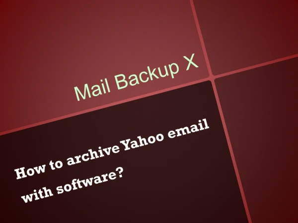 How to auto archive emails in yahoo