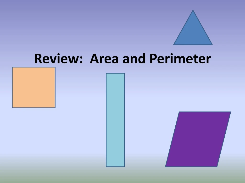 review area and perimeter