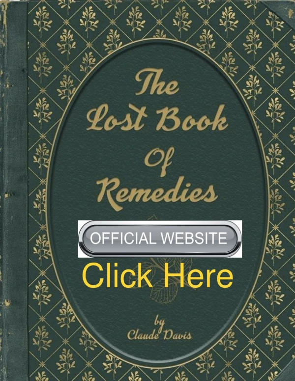 Claude Davis’s The Lost Book of Remedies PDF Free Download