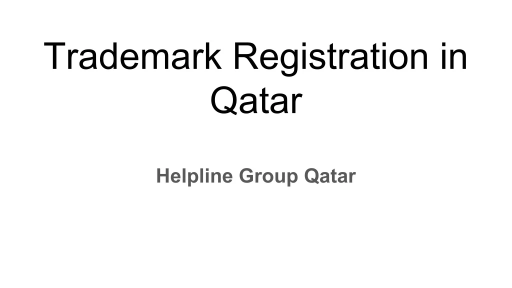 trademark registration in qatar