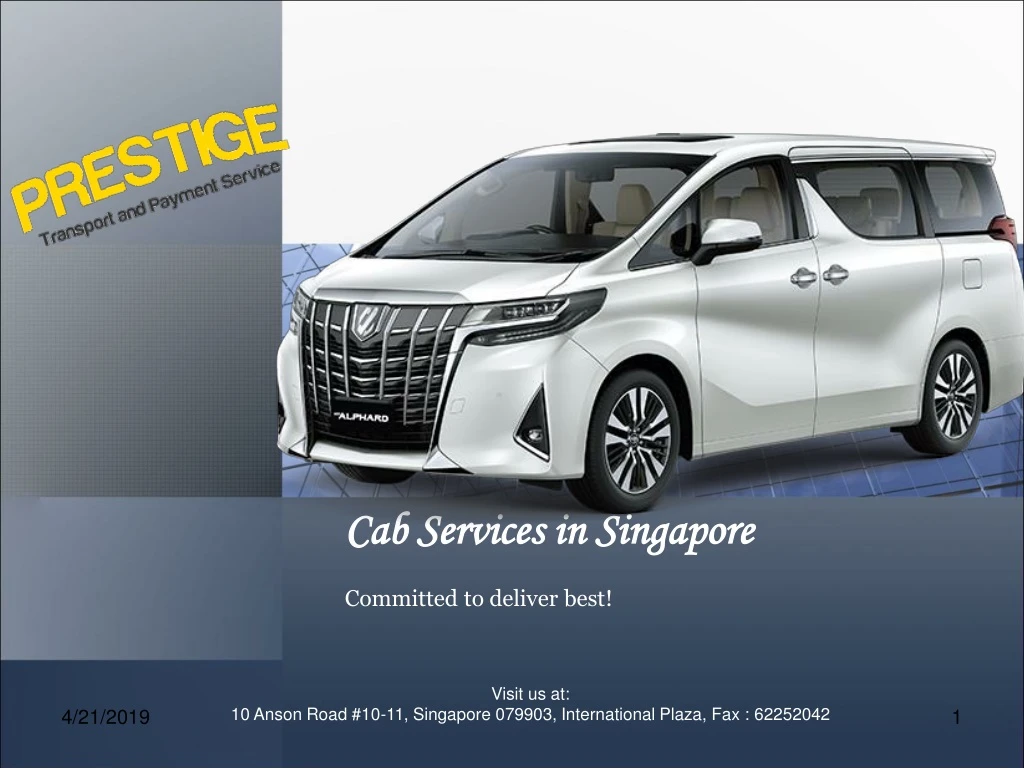 cab services in singapore