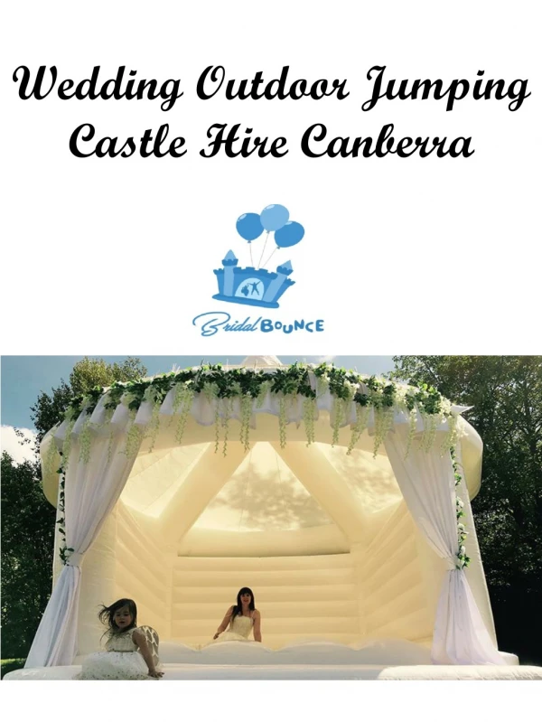 Wedding Outdoor Jumping Castle Hire Canberra