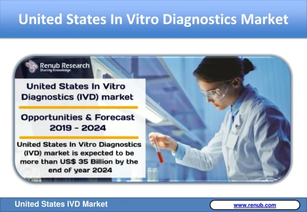 United States In Vitro Diagnostics (IVD) market is expected to be more than US$ 35 Billion