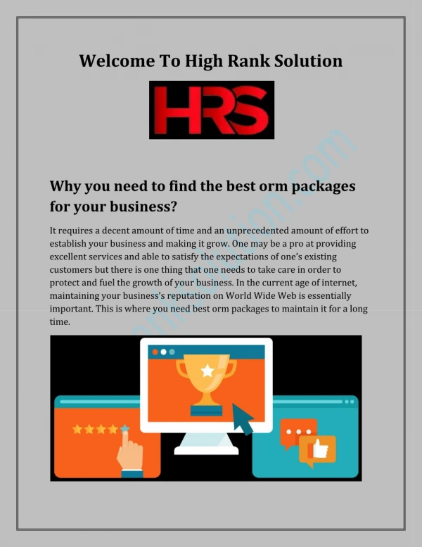 Why you need to find the best orm packages for your business?