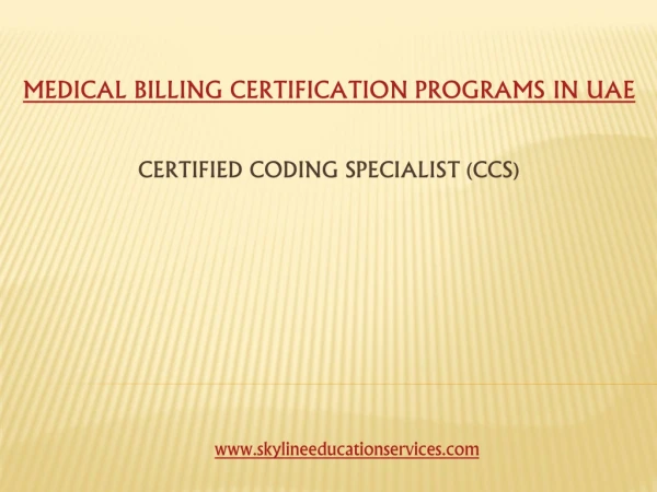 Medical Coding Institute in Dubai