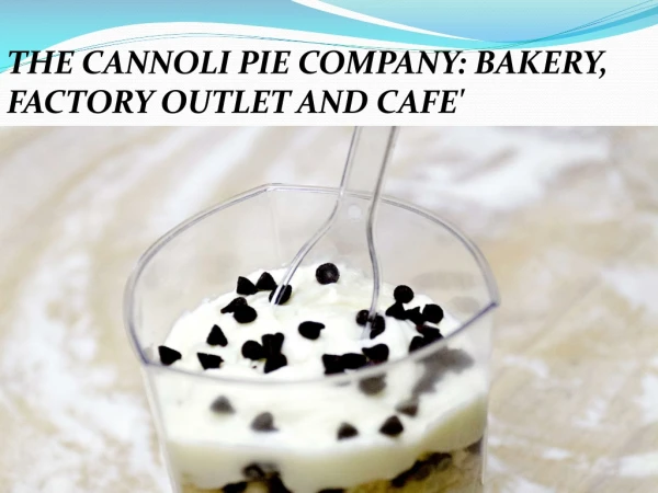 The cannoli pie