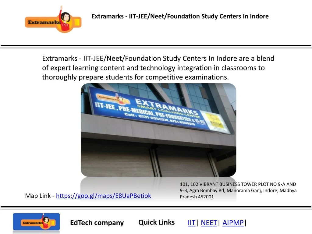 extramarks iit jee neet foundation study centers