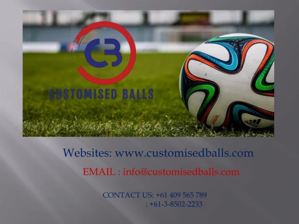 Top Promotional Footballs In Australia - Customised Balls