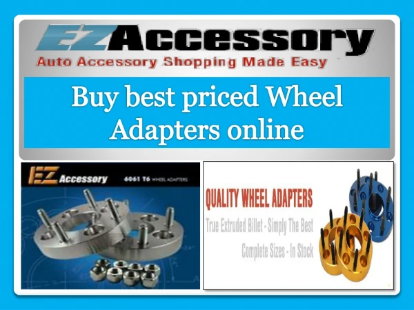 Buy best priced Wheel Adapters online