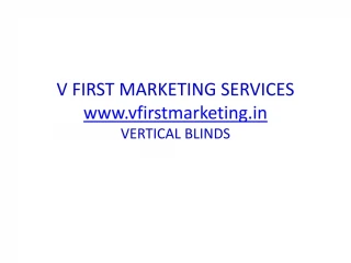 Vertical blinds