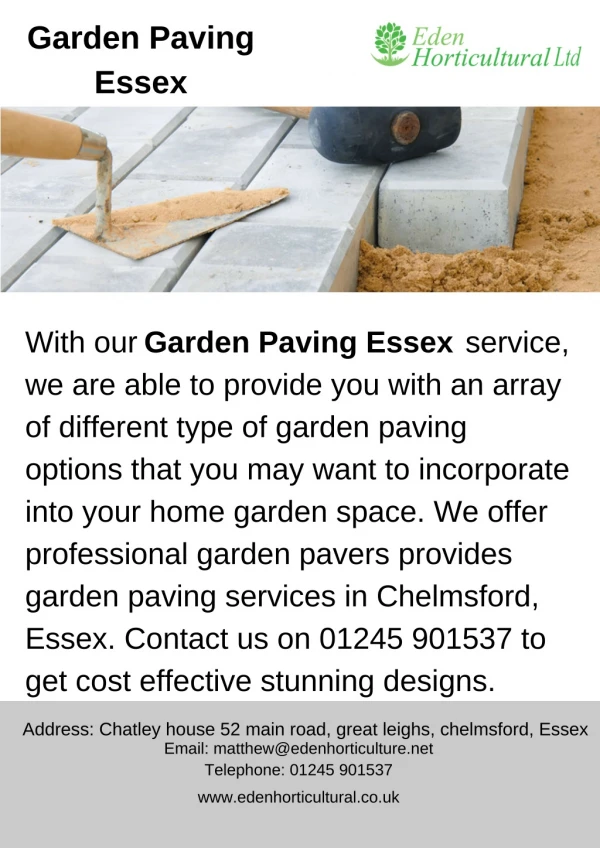 Garden Paving Essex