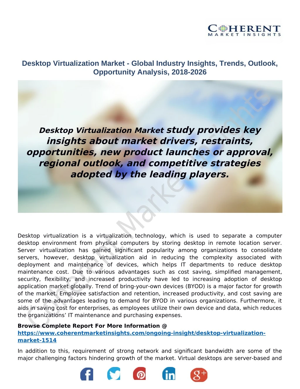 desktop virtualization market global industry