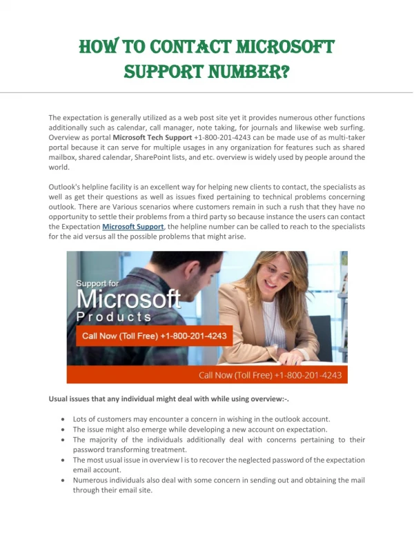 How to Contact Microsoft Support Number