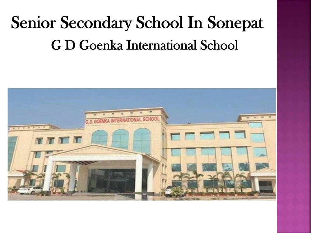 senior secondary school in sonepat