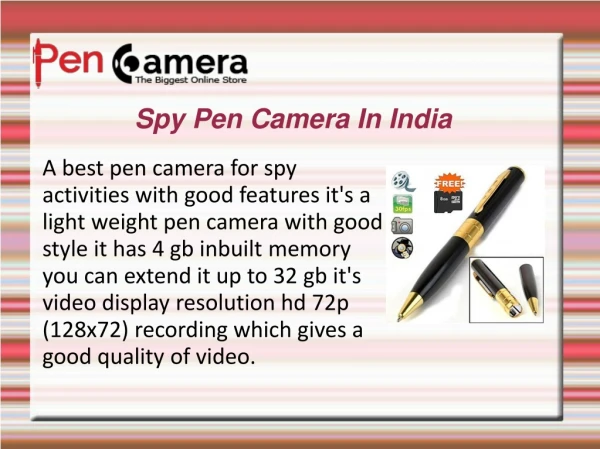 Pen Camera Best Gadget For Spy Recording