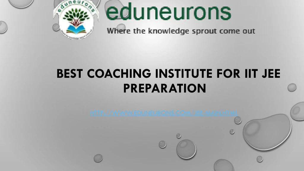 best coaching institute for iit jee preparation