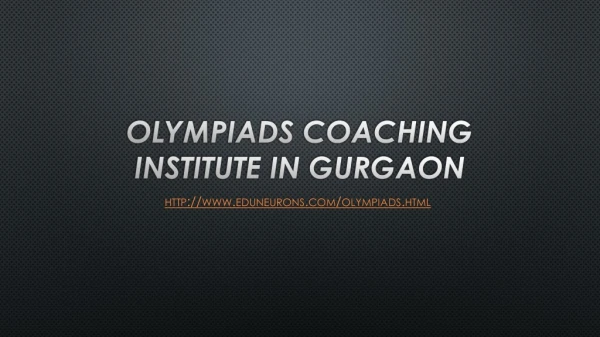 Olympiads Coaching institute in Gurgaon