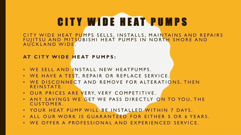 city wide heat pumps