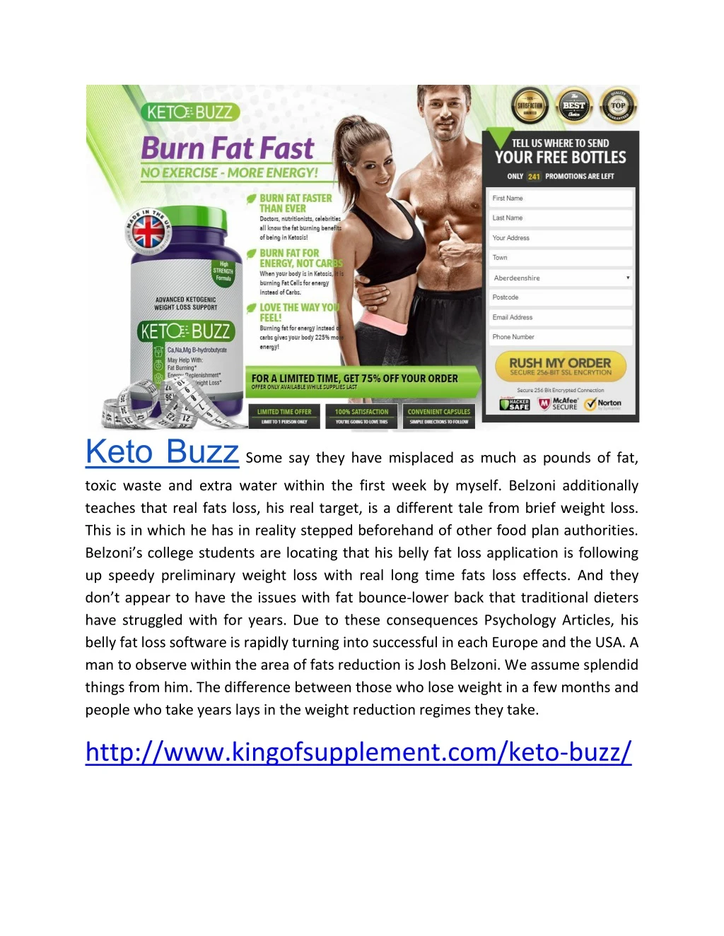 keto buzz some say they have misplaced as much