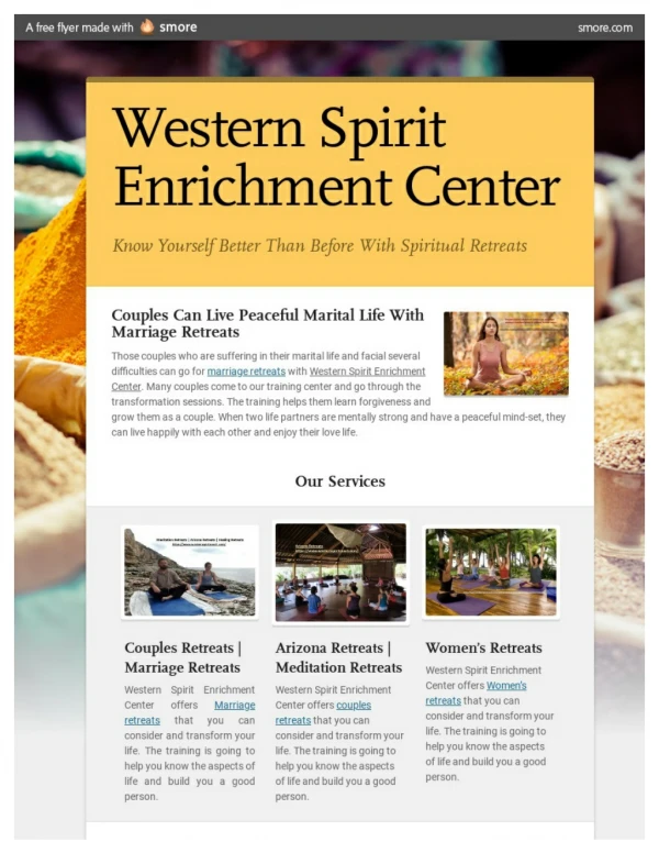 Western Spirit Enrichment Center - Marriage Retreats, Women’s Retreats