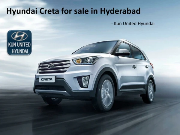 Hyundai Creta for sale in Hyderabad | Kun United Hyudnai