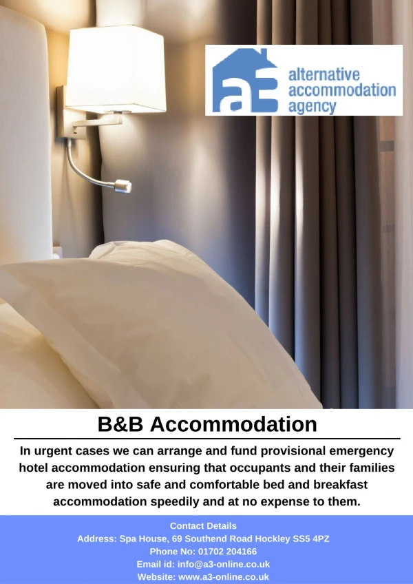 B&B Accommodation