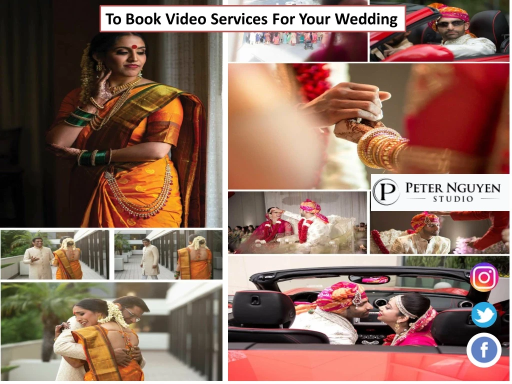 to book video services for your wedding