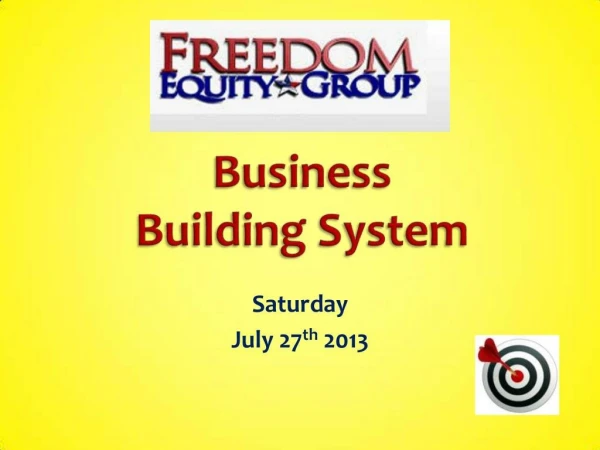 System builder train july 27th 2013