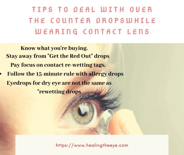 Ways To Apply Eye Drops While Wearing Contact Lenses