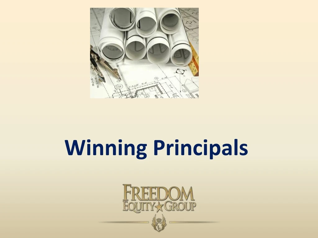 winning principals