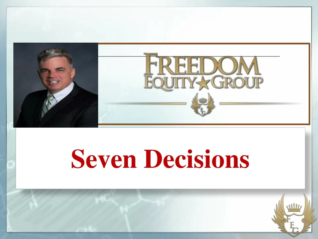 seven decisions