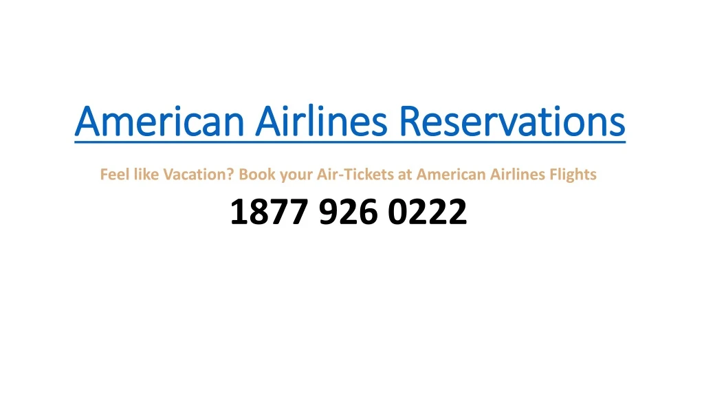 american american airlines