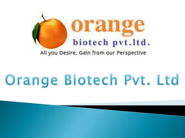 PCD Pharma Franchise Company - Orange Biotech