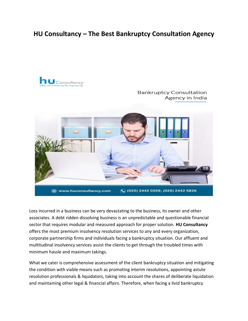 hu consultancy the best bankruptcy consultation
