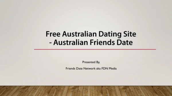 Free Australian Dating Site