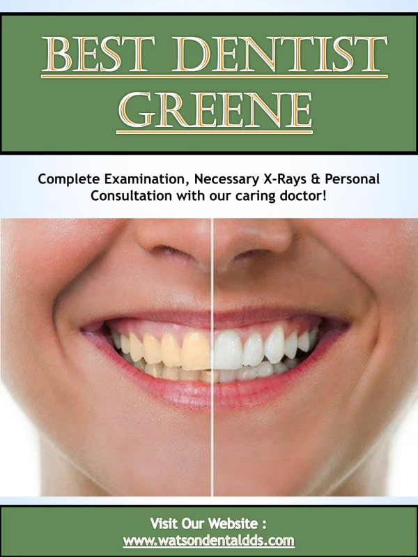 Best Dentist Greene