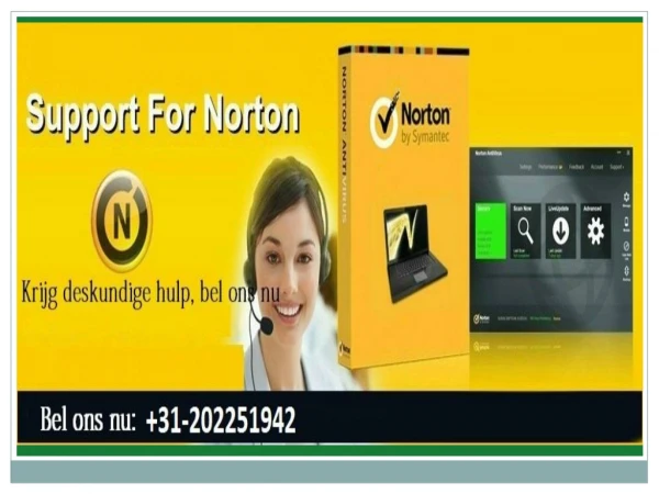 Bel nu Norton antivirus ondersteuning Nederland: 31-202251942