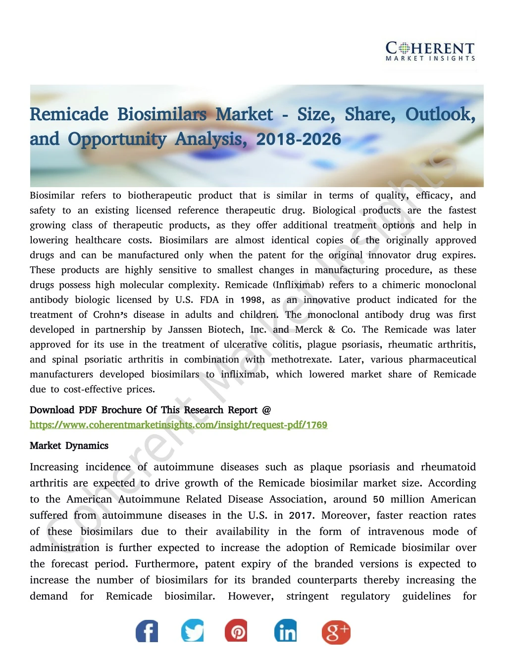 remicade biosimilars market size share outlook