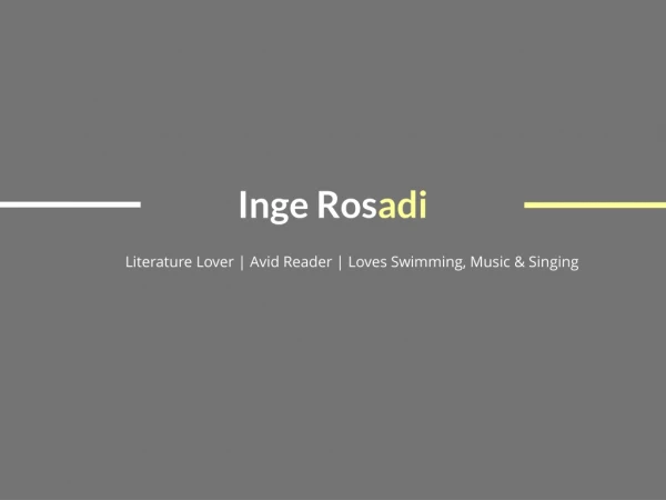 Inge Sri Rosadi - Bachelor's Degree in Japanese Language and Literature