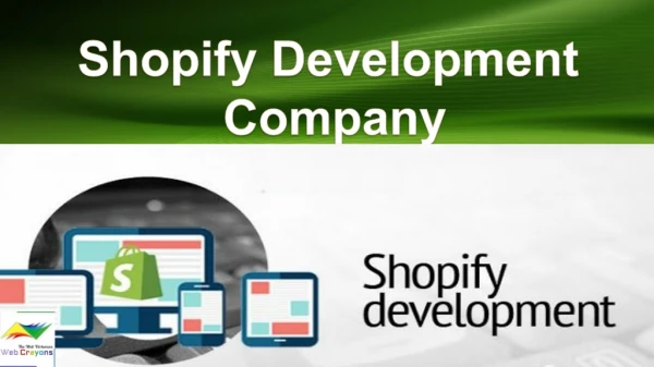 Shopify Development Company - Web Crayons