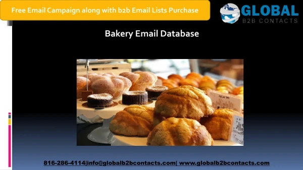 Bakery Email Database