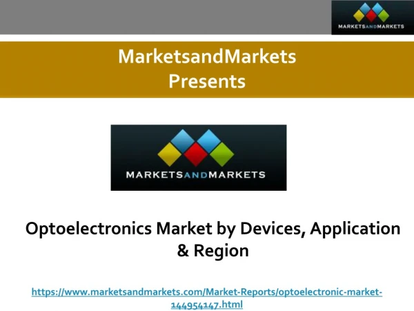 Optoelectronics Market by Devices, Application & Region