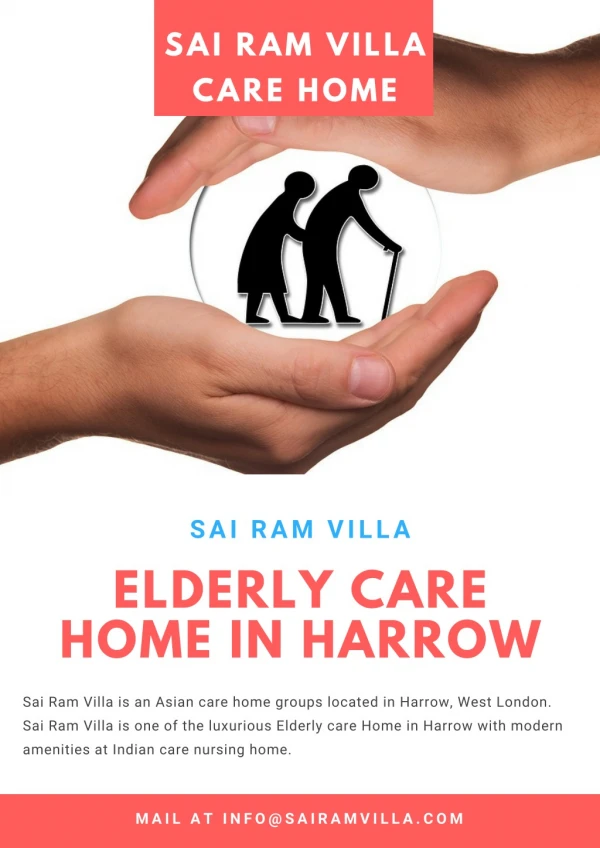 Elderly Care Home in Harrow