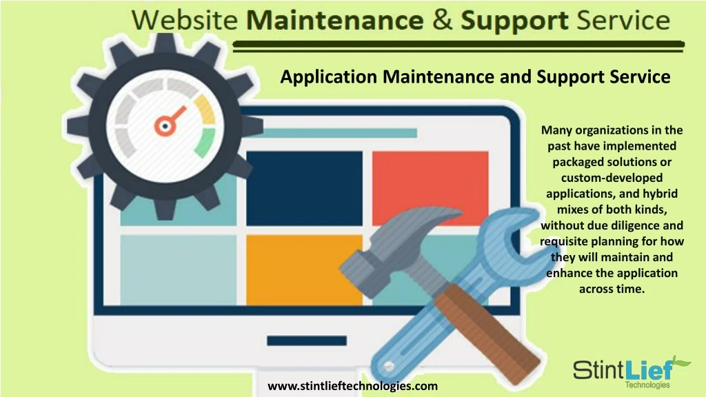 application maintenance and support service