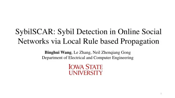 SybilSCAR : Sybil Detection in Online Social Networks via Local Rule based Propagation