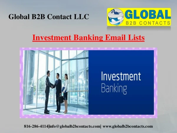 Investment Banking Email Lists