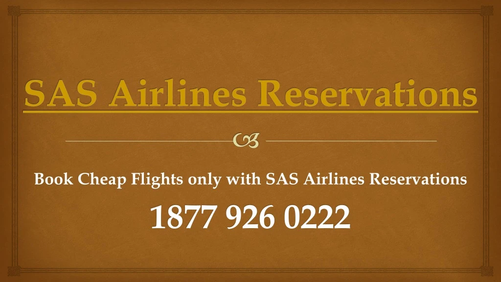 book cheap flights only with sas airlines